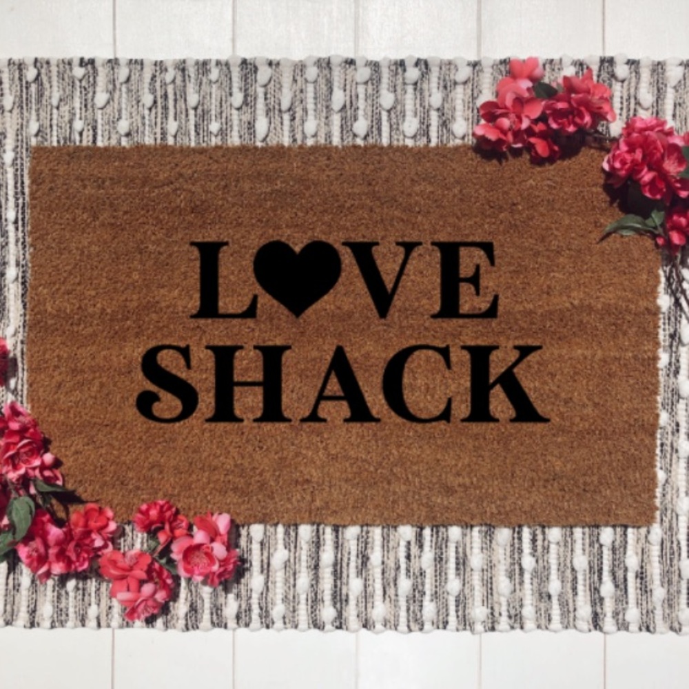 Love Shack Valentine’s Doormat